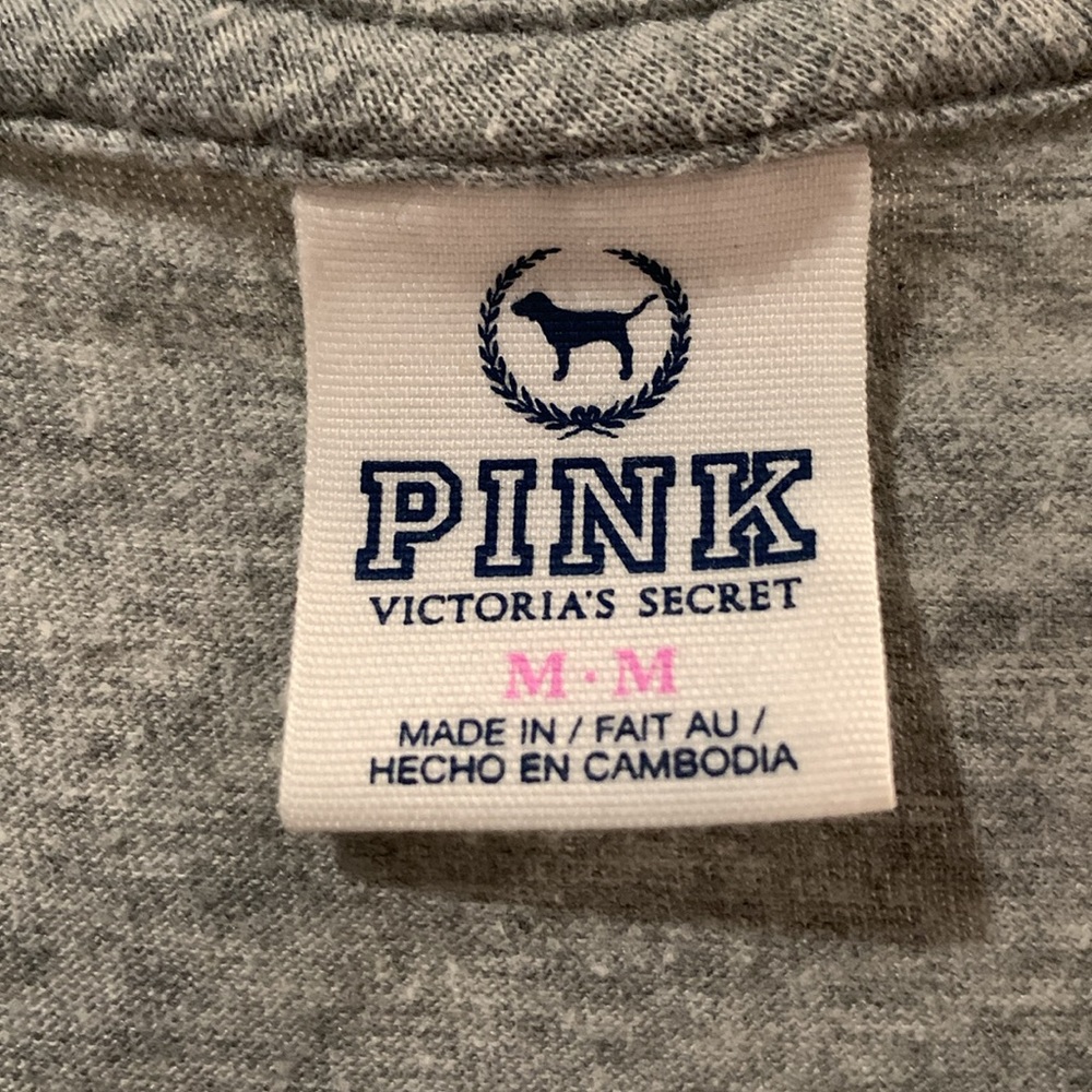 PINK Victoria’s Secret Love Pink 86 Bling Tee • Size Medium - Picture 5 of 8